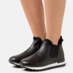 Z62T1235 Women Anna Field High-Top Trainers Black