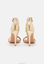 Z62T1291 Women Anna Field High Heeled Sandals Gold - Image 4