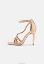Z62T1295 Women Anna Field High Heeled Sandals Gold - Image 2
