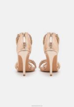 Z62T1295 Women Anna Field High Heeled Sandals Gold - Image 4