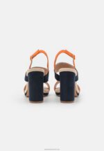 Z62T1296 Women Anna Field High Heeled Sandals Dark Blue - Image 4