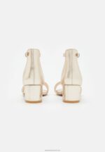 Z62T1301 Women Anna Field Leather Sandals Gold - Image 4