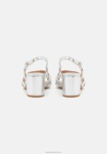 Z62T1304 Women Anna Field Sandals Silver - Image 4