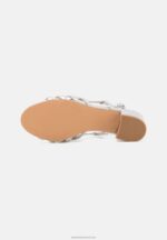 Z62T1304 Women Anna Field Sandals Silver - Image 5