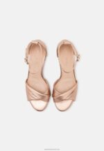 Z62T1310 Women Anna Field Leather Sandals Rose Gold-Coloured - Image 6