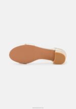 Z62T1318 Women Anna Field Leather Sandals Gold - Image 5
