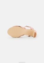 Z62T1321 Women Anna Field Leather Sandals Light Pink - Image 5