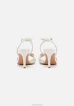 Z62T1323 Women Anna Field Leather Sandals Off-White - Image 4