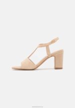 Z62T1335 Women Anna Field Leather Sandals Beige - Image 2