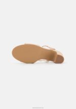 Z62T1335 Women Anna Field Leather Sandals Beige - Image 5
