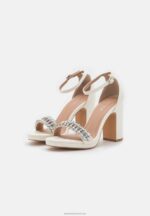 Z62T1341 Women Anna Field High Heeled Sandals White - Image 3