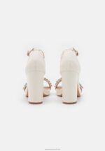 Z62T1341 Women Anna Field High Heeled Sandals White - Image 4