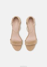 Z62T1355 Women Anna Field Leather Sandals Beige - Image 6