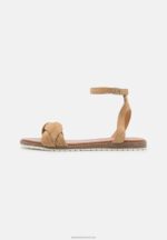 Z62T1357 Women Anna Field Leather Sandals Beige - Image 2
