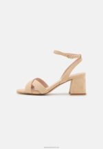 Z62T1359 Women Anna Field Leather Sandals Beige - Image 2