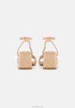 Z62T1359 Women Anna Field Leather Sandals Beige - Image 4