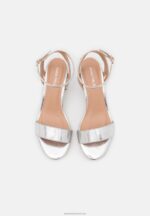 Z62T1364 Women Anna Field Sandals Silver - Image 6
