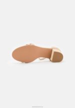 Z62T1366 Women Anna Field Leather Sandals Beige - Image 5