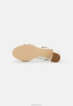 Z62T1367 Women Anna Field Leather Sandals White - Image 5