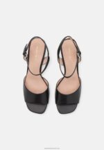 Z62T1369 Women Anna Field Leather Sandals Black - Image 6