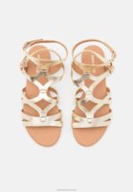 Z62T1373 Women Anna Field Sandals Gold - Image 6