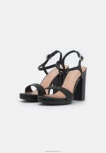 Z62T1375 Women Anna Field High Heeled Sandals Black - Image 3