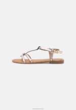 Z62T1377 Women Anna Field Sandals Gold - Image 2