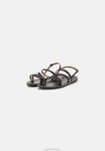 Z62T1379 Women Anna Field Leather Sandals Black - Image 3