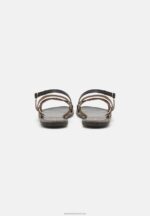 Z62T1379 Women Anna Field Leather Sandals Black - Image 4