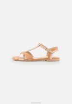 Z62T1385 Women Anna Field Leather Sandals Beige - Image 2