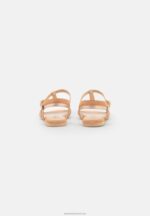 Z62T1385 Women Anna Field Leather Sandals Beige - Image 4