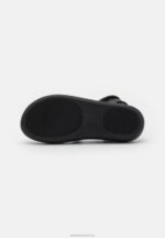 Z62T1386 Women Anna Field Leather Sandals Black - Image 5