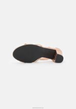 Z62T1392 Women Anna Field Leather Sandals Rose Gold Coloured - Image 4