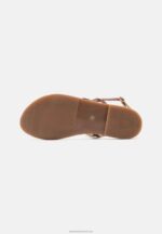 Z62T1401 Women Anna Field Leather Sandals Brown - Image 5