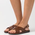 Z62T1403 Women Anna Field Sandals Cognac