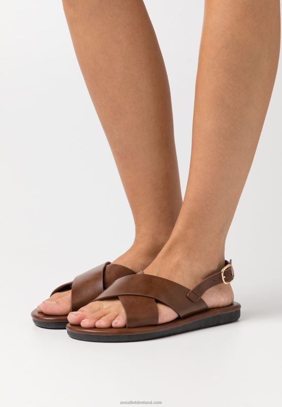 z62t1403_women_anna_field_sandals_cognac.jpg Z62T1403 Women Anna Field Sandals Cognac - Image 1