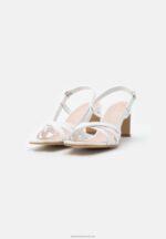Z62T1405 Women Anna Field Leather Sandals White - Image 3