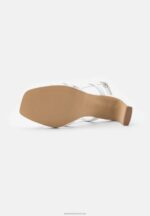 Z62T1405 Women Anna Field Leather Sandals White - Image 5