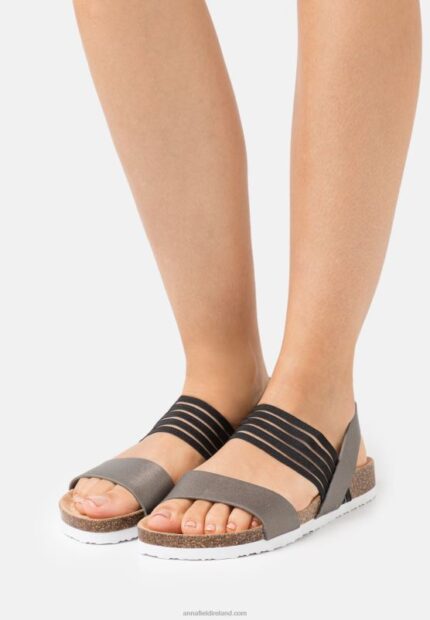 Z62T1406 Women Anna Field Sandals Gunmetal