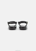 Z62T1407 Women Anna Field Leather Sandals Black - Image 4