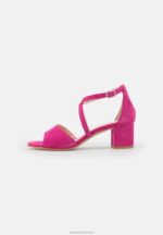 Z62T1408 Women Anna Field Leather Sandals Pink - Image 2