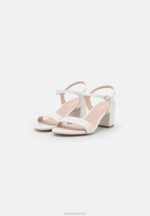 Z62T1413 Women Anna Field Leather Sandals White - Image 3