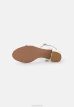 Z62T1413 Women Anna Field Leather Sandals White - Image 5