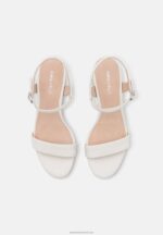 Z62T1413 Women Anna Field Leather Sandals White - Image 6