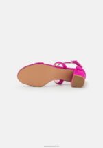 Z62T1416 Women Anna Field Leather Sandals Pink - Image 5