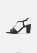 Z62T1417 Women Anna Field Leather Sandals Black - Image 2