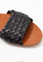 Z62T1420 Women Anna Field Leather Sandals Black - Image 3