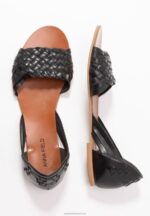 Z62T1420 Women Anna Field Leather Sandals Black - Image 4