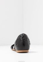Z62T1420 Women Anna Field Leather Sandals Black - Image 6