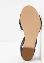 Z62T1420 Women Anna Field Leather Sandals Black - Image 7